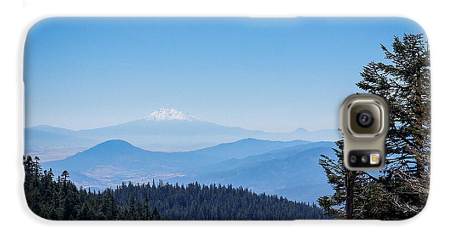 Mt Shasta in the haze 1 - Phone Case