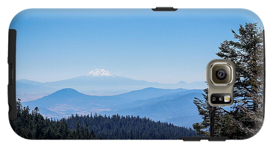 Mt Shasta in the haze 1 - Phone Case