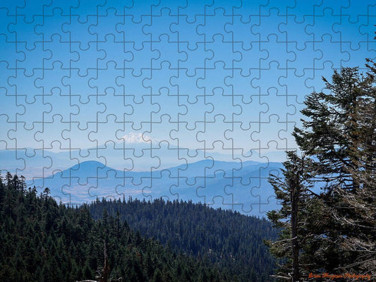 Mt Shasta in the haze 1 - Puzzle