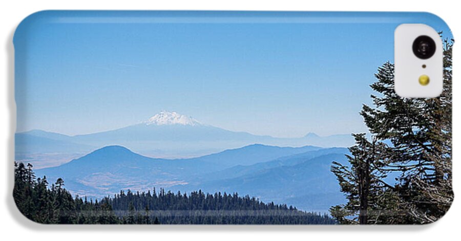 Mt Shasta in the haze 1 - Phone Case