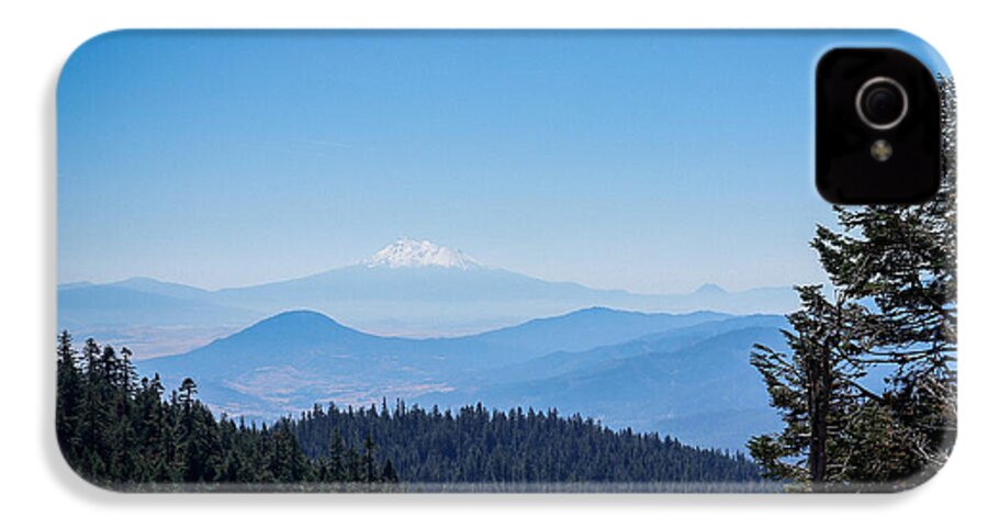 Mt Shasta in the haze 1 - Phone Case