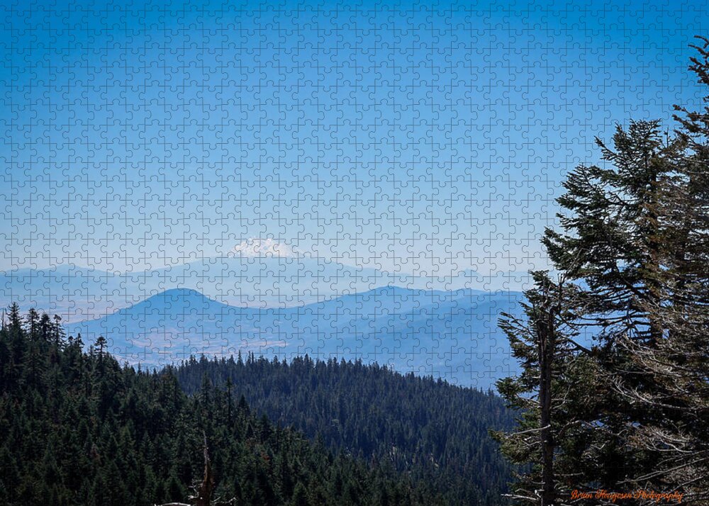 Mt Shasta in the haze 1 - Puzzle