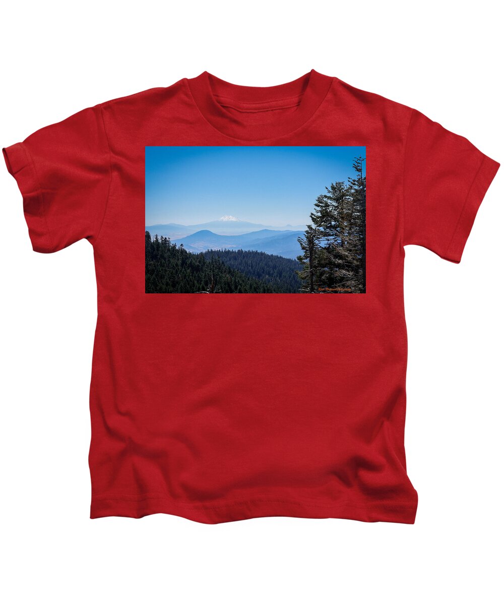 Mt Shasta in the haze #1 - Kids T-Shirt