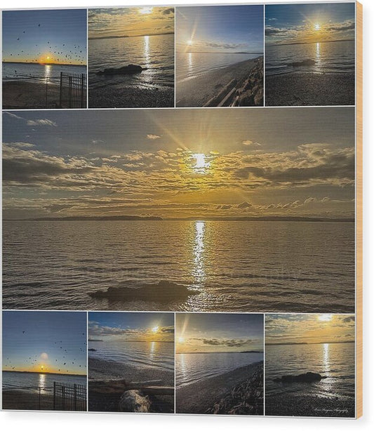 Sunsets  1 - Wood Print