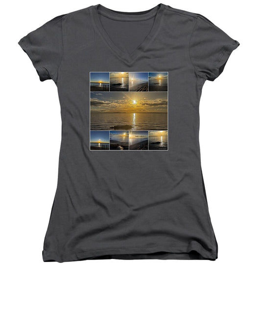 Sunsets  1 - Women's V-Neck