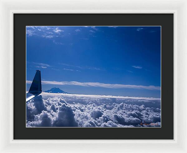 Above the clouds  - Framed Print
