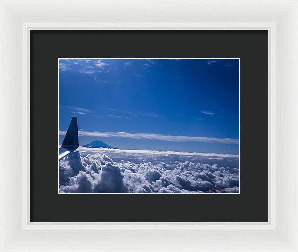 Above the clouds  - Framed Print