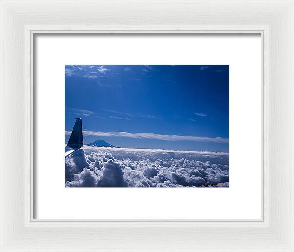 Above the clouds  - Framed Print