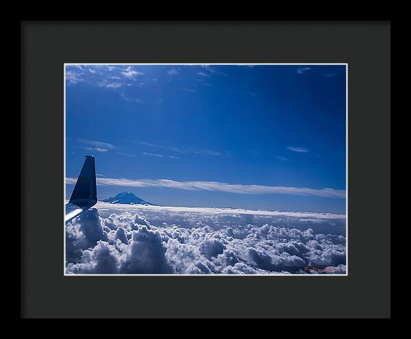 Above the clouds  - Framed Print