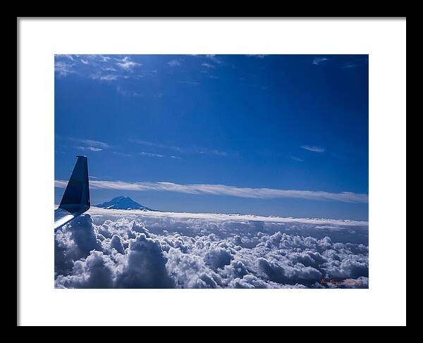 Above the clouds  - Framed Print