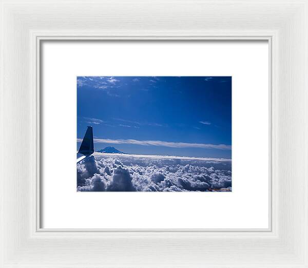 Above the clouds  - Framed Print