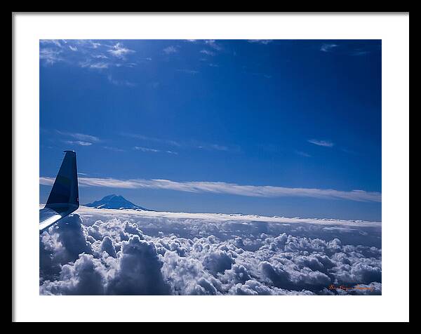 Above the clouds  - Framed Print