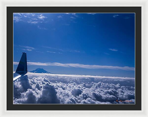 Above the clouds  - Framed Print