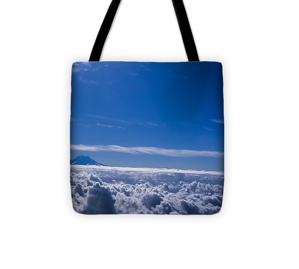 Above the clouds  - Tote Bag