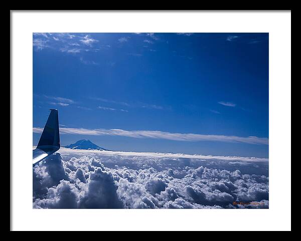 Above the clouds  - Framed Print