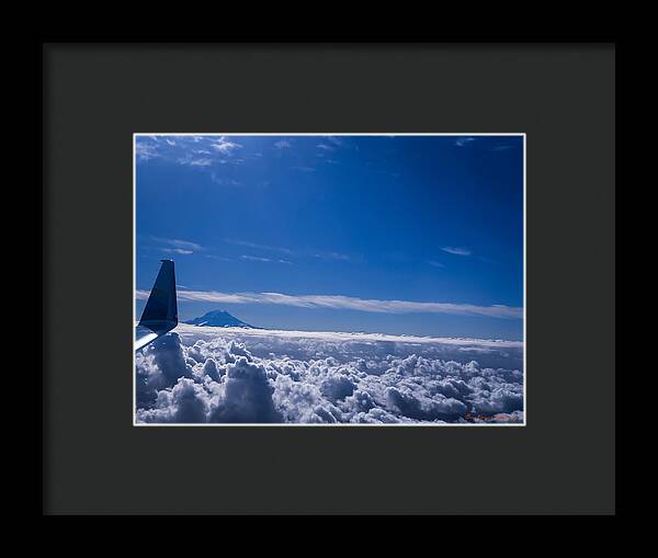 Above the clouds  - Framed Print
