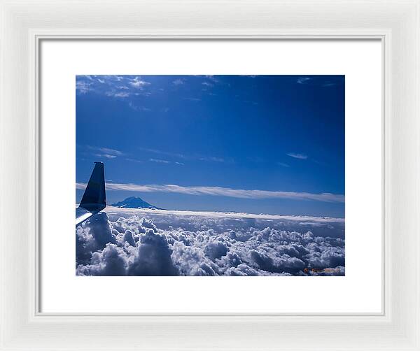 Above the clouds  - Framed Print