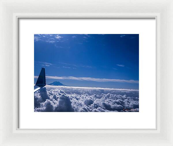 Above the clouds  - Framed Print