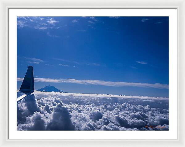 Above the clouds  - Framed Print