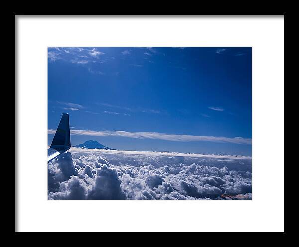 Above the clouds  - Framed Print