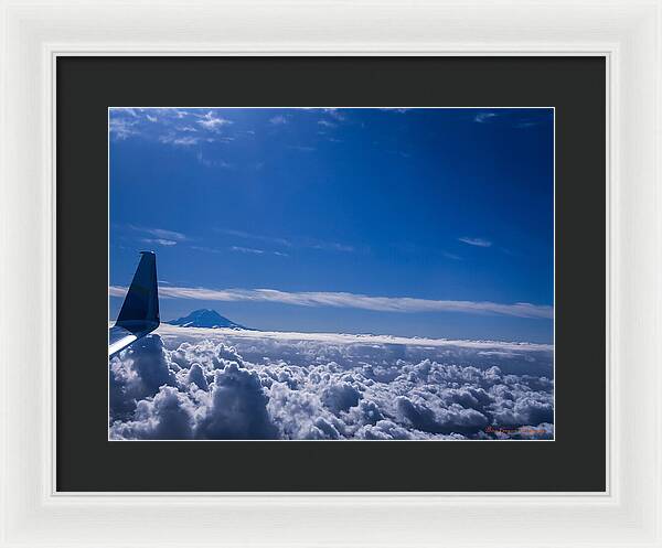Above the clouds  - Framed Print