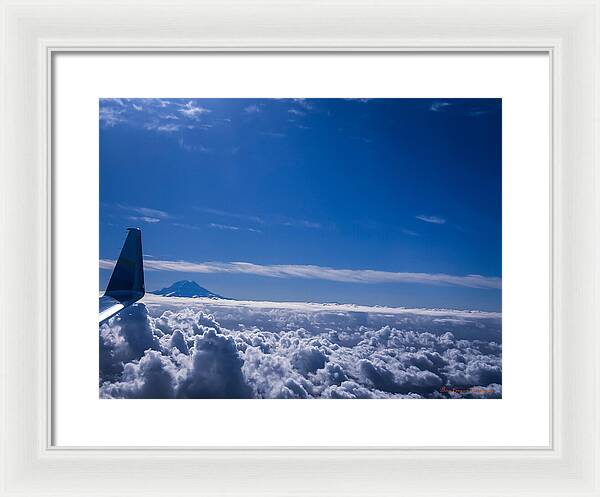 Above the clouds  - Framed Print