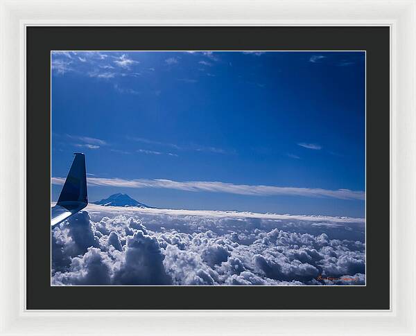 Above the clouds  - Framed Print