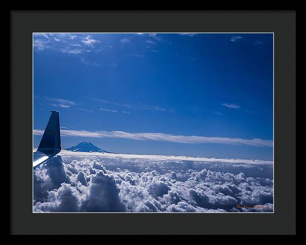 Above the clouds  - Framed Print
