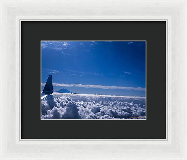 Above the clouds  - Framed Print