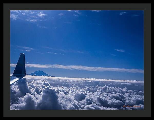 Above the clouds  - Framed Print