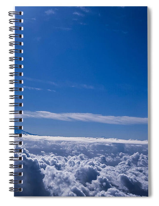 Above the clouds  - Spiral Notebook