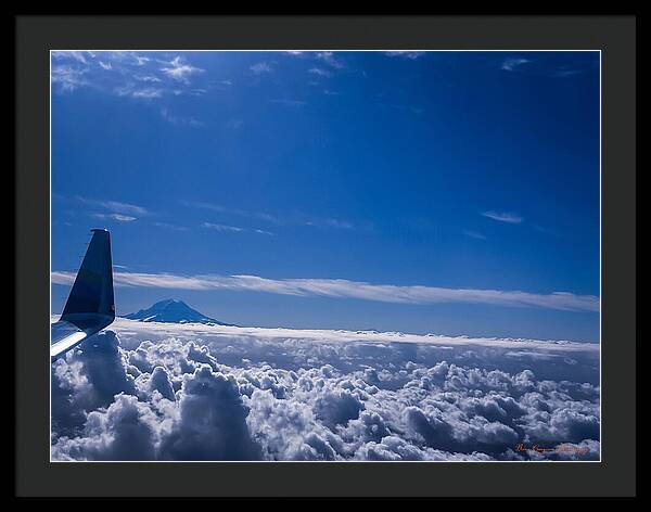 Above the clouds  - Framed Print