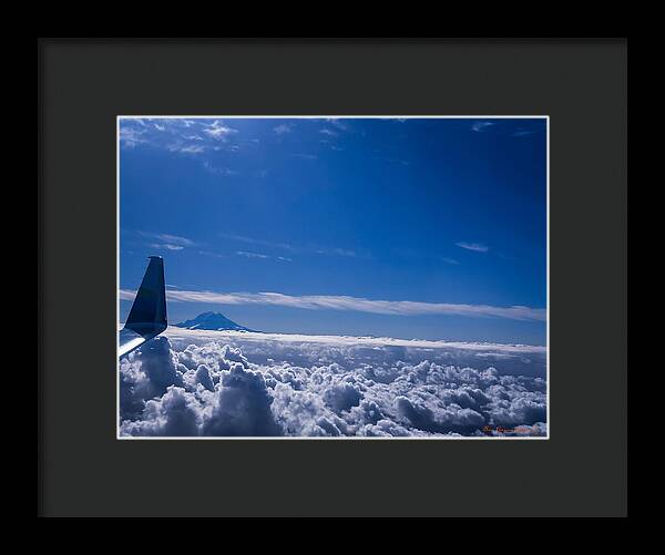 Above the clouds  - Framed Print