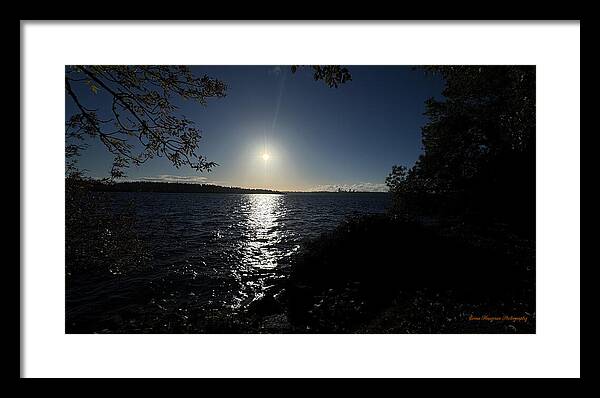 As the sun sets  - Framed Print