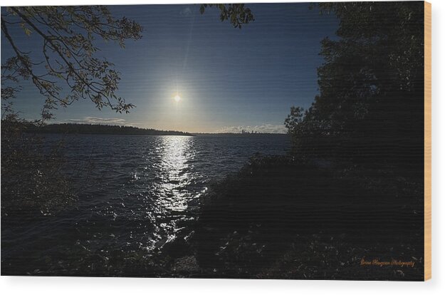 As the sun sets  - Wood Print