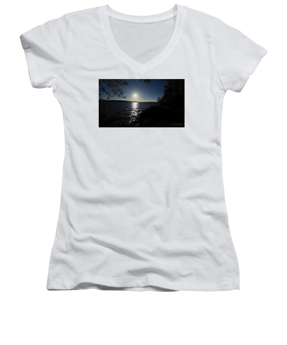 As the sun sets  - Women's V-Neck
