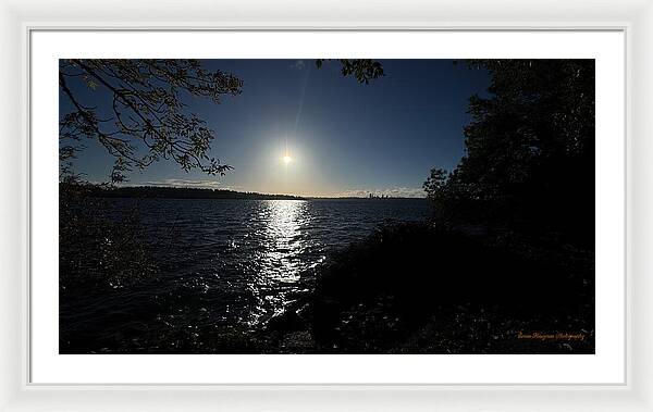As the sun sets  - Framed Print