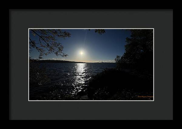 As the sun sets  - Framed Print