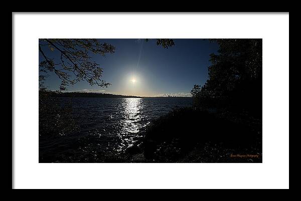As the sun sets  - Framed Print