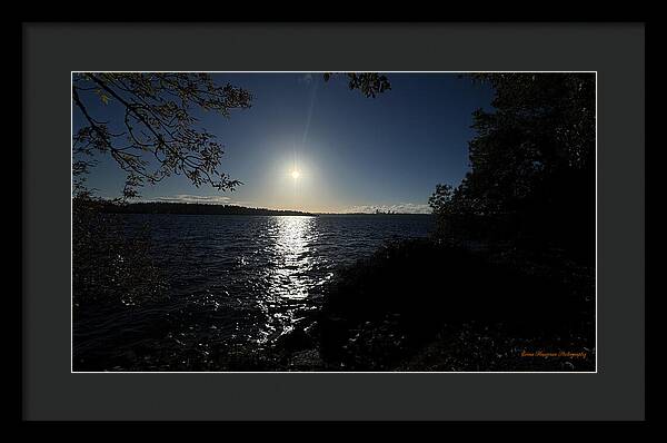 As the sun sets  - Framed Print