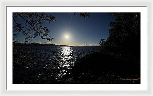 As the sun sets  - Framed Print