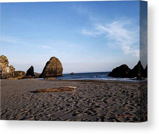 At the beach 4 - Canvas Print