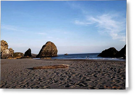 At the beach 4 - Greeting Card