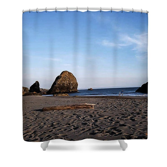 At the beach 4 - Shower Curtain