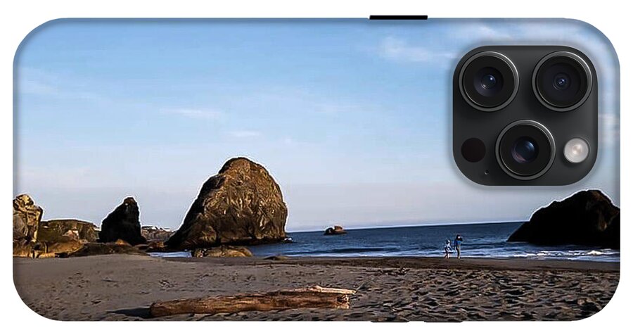 At the beach 4 - Phone Case