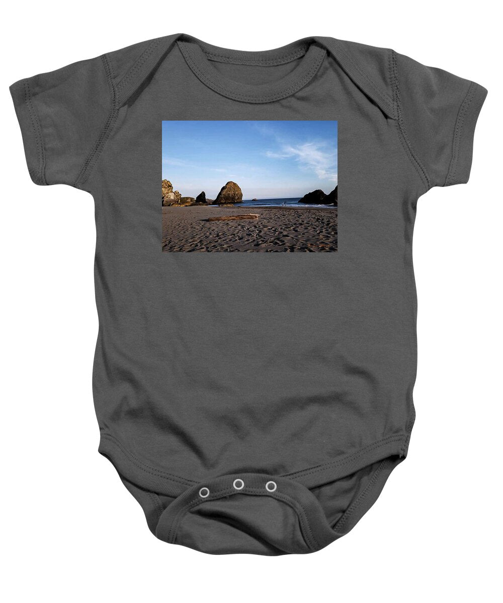 At the beach 4 - Baby Onesie