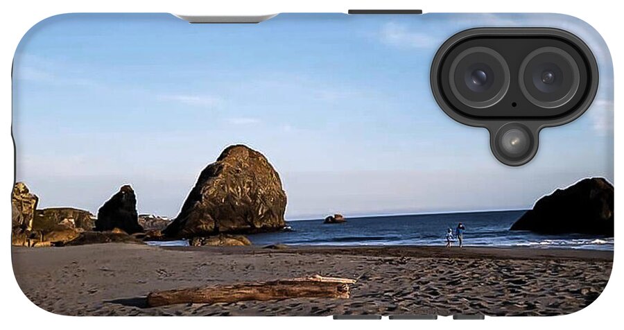 At the beach 4 - Phone Case
