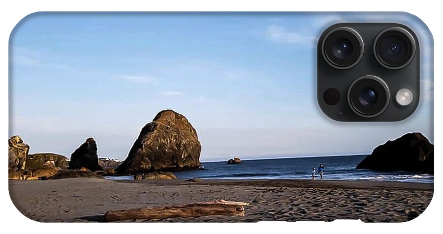 At the beach 4 - Phone Case