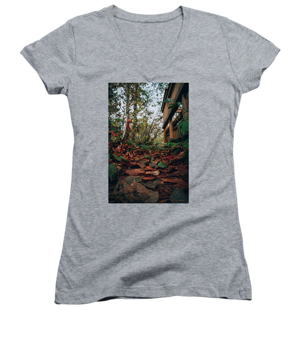 Autum leaves  - Women's V-Neck