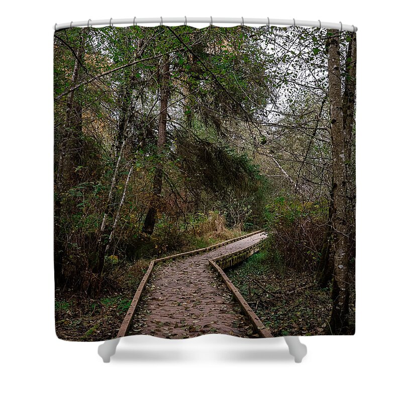 Autumn walk  - Shower Curtain
